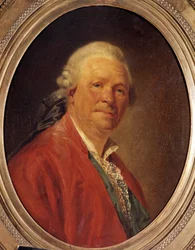 Portret van Ritter Christoph Willibald von Gluck, Duitse componist. Schilderij door Etienne Aubry. 18e eeuw