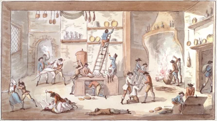 Plundering van een boerderij tijdens de Franse Revolutie