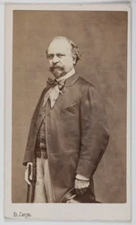 Portret van Giuseppe Palizzi (1813-1887), Italiaans schilder.
