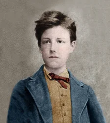 Portret van Arthur Rimbaud (1859-1891), gebaseerd op de foto van Carjat
