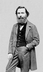 Portret van de Franse schrijver en journalist Eugène Garcin (1830-1909).