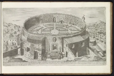 Mausoleum van Augustus met een aangelegde tuin te Rome