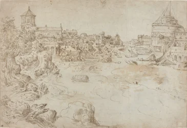 Uitzicht op het kasteel Sant