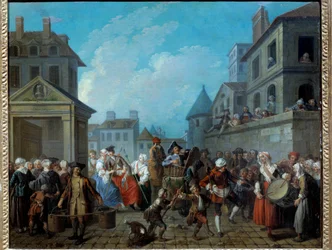 Carnaval in de straten van Parijs