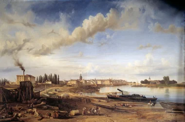 De stad Chalons sur Saone