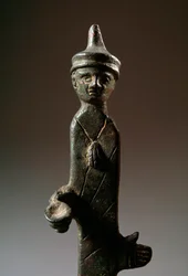 Haruspice, bronzen beeldhouwwerk, 3e eeuw v.Chr.