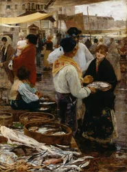Vismarkt in Venetië