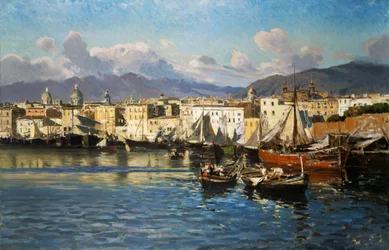 Oude haven van Palermo