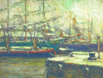 Winter in de haven