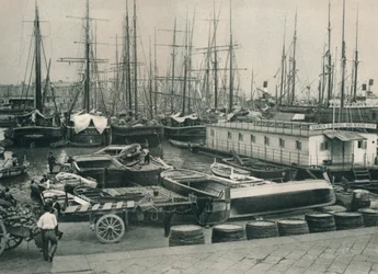 Haven van Napels, Italië, 1927