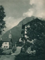 Weg naar Kasteel Tirol, Merano, Zuid-Tirol, Italië, 1927