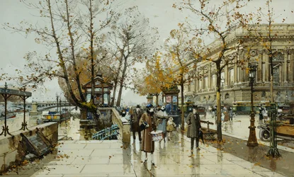 Le Quai de Louvre, Parijs