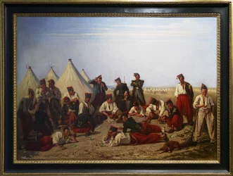 Het loterijspel op het kamp van Chalons