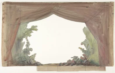 Ontwerp voor een toneeldecor in de Opéra, Parijs, 1830-90