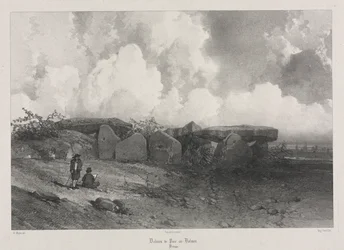 Pittoreske en romantische reizen in het oude Frankrijk: Bretagne: Dolmen van Parc-ar-Colmen