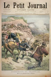 Gebeurtenissen in de Transvaal: de Dood van de Boeren Generaal Viljoen, voorpagina van Le Petit Journal, 5 november 1899
