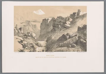 Ganjnameh op de berg Alvand in Iran