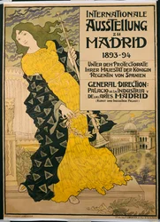 Poster ter promotie van "Internationale Tentoonstelling in Madrid", 1893