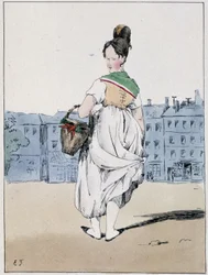 Vrouw met een mand, boulevard de l