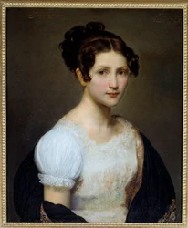 Portret van Eugenie Pamela Lariviere, zus van de schilder