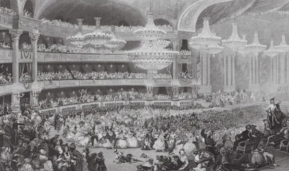 Het grote gemaskerde bal in de Opera