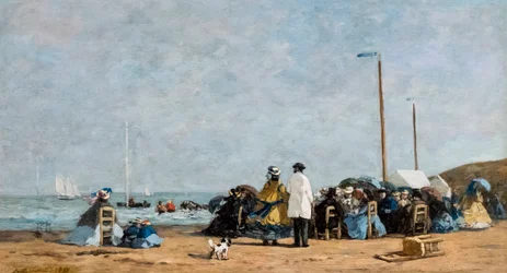 Crinolines op het strand