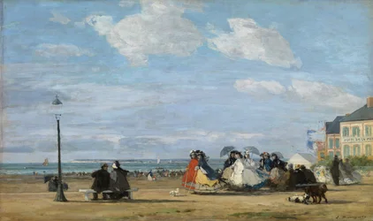 Keizerin Eugenie (1826-1920) in Trouville
