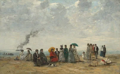 Figuren op het strand, ca. 1867-1870