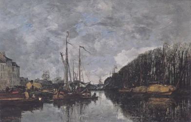 Kanaal op de Allèe Verte in Brussel