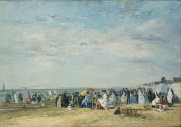 Het strand van Trouville