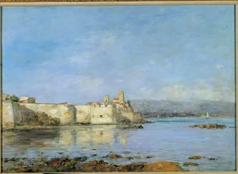Gezicht op de haven van Antibes. Schilderij van Eugène Louis Boudin (1824-1898), 1893. Zon. 0,46 x 0,66 m. Parijs, Musée d’Orsay