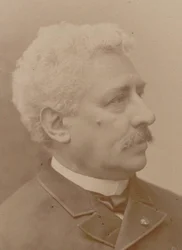 Portret van de componist Olivier Métra 1830-1889, 1870s