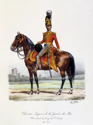Chevau-Légers de la Garde du Roi, Maréchal-des-Logis de 1er Classe, 1814-15