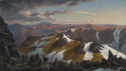 Noordoostelijk Uitzicht vanaf de Noordelijke Top van Mount Kosciusko, 1863