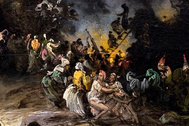 De sabbat, circa 1865 (olieverf op hout)