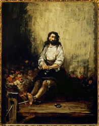 De veroordeelde (schilderij op doek)