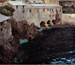 De bogen van de abdij van San Fruttuoso, ca. 1909