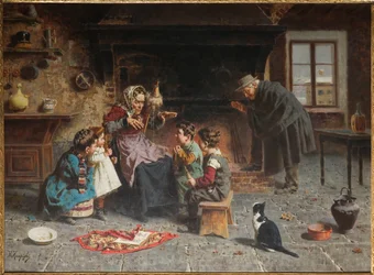 Bij de grootmoeder