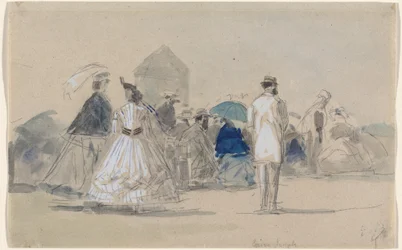 Crinolines op het strand