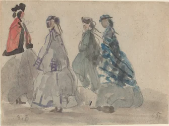 Vier vrouwen in Trouville