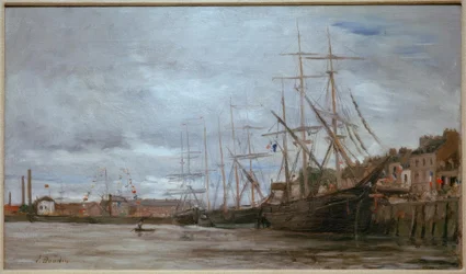 Haven met zeilschepen