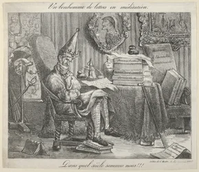 Een Literaire Man Mediterend, 1821