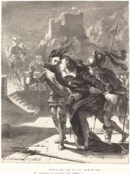 Hamlet wil de geest van zijn vader volgen (Acte I, Scène IV)