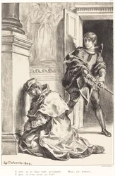Hamlet wordt Verleid om de Koning te Doden (Act III, Scene III)