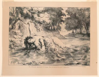 Illustratie voor Hamlet: De dood van Ophelia (IV, 7)
