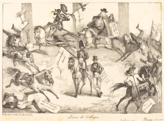 Leçon de Voltiges Trick Riding, 1822