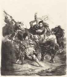 Weislingen aangevallen door de troepen van Goetz