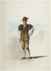 Btv1b84558104 13 - Saint-Saëns - Henry VIII - Maquettes de costumes - Lacoste - 13e kostuum