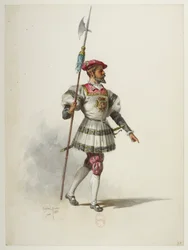 Btv1b84558104 37 - Saint-Saëns - Henry VIII - Maquettes de costumes - Lacoste - 37. Kostuum