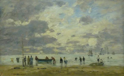 Frans:  Plage de Deauville Strand van Deauville
